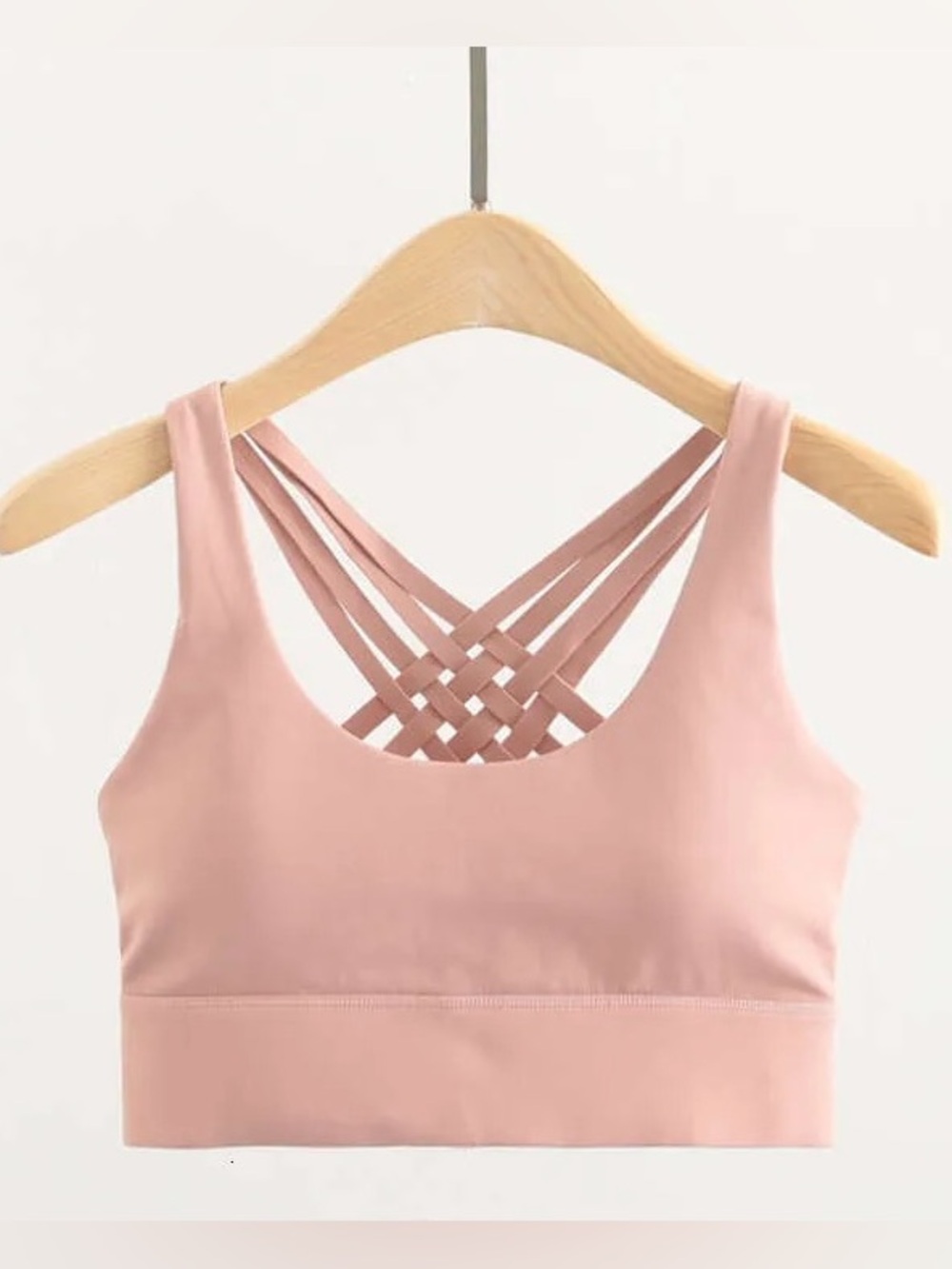 Zyia Active Maris Pink Criss Cross Sports Bra Size M